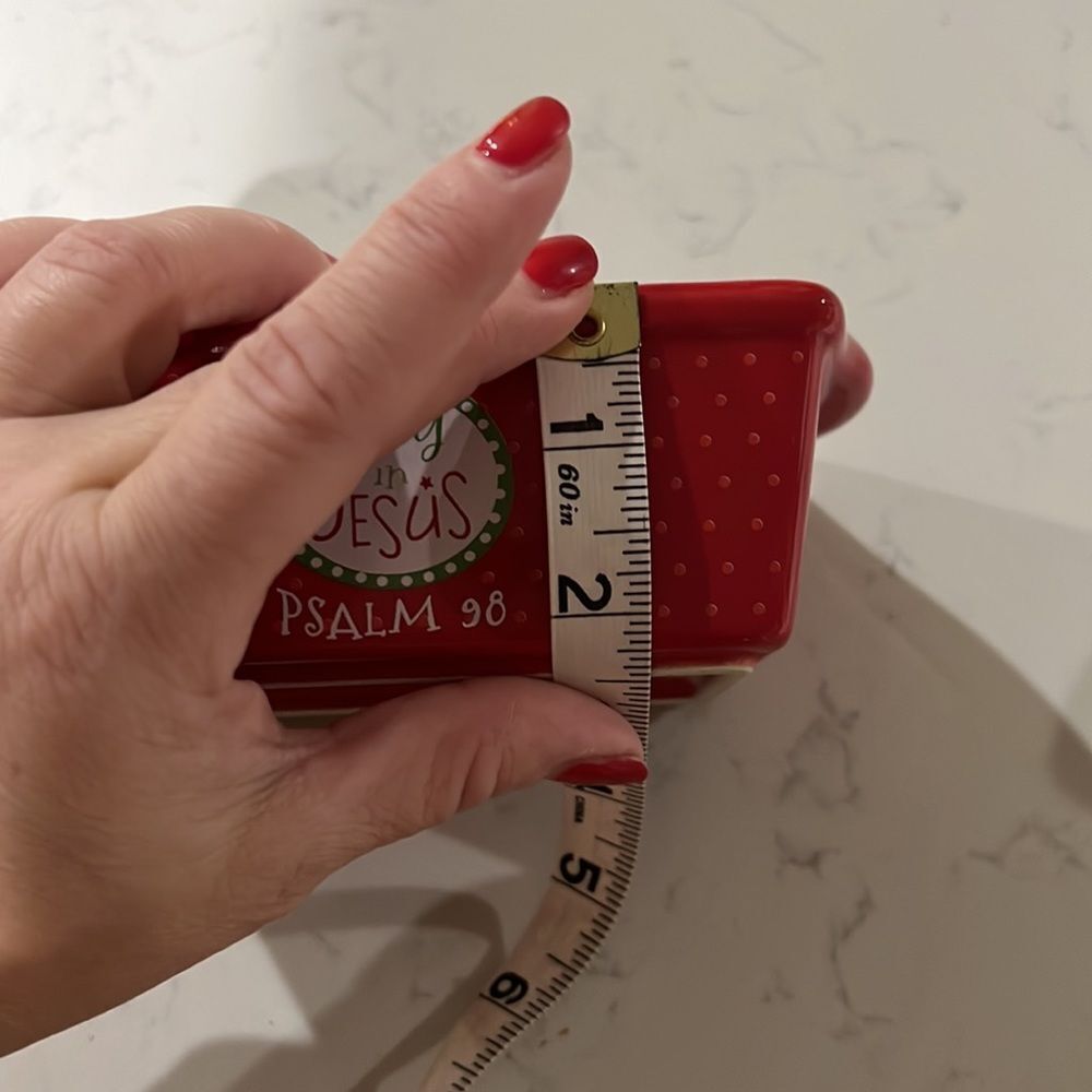 Christmas Red Ceramic Rectangular Cookware - Picture 10 of 10